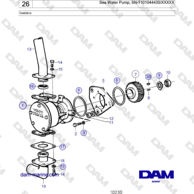 Volvo Penta TAMD61A - Pompa...