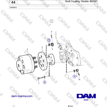 Volvo Penta TAMD61A - Shaft...