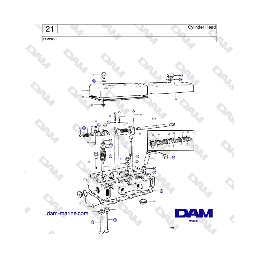 Volvo Penta TAMD60C - Culata