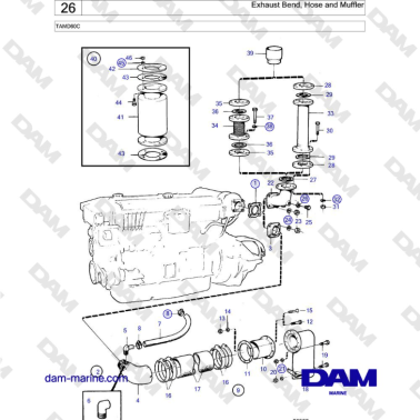 Volvo Penta TAMD60C - Codo...