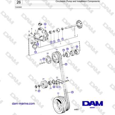 Volvo Penta TAMD60C - Pompa...