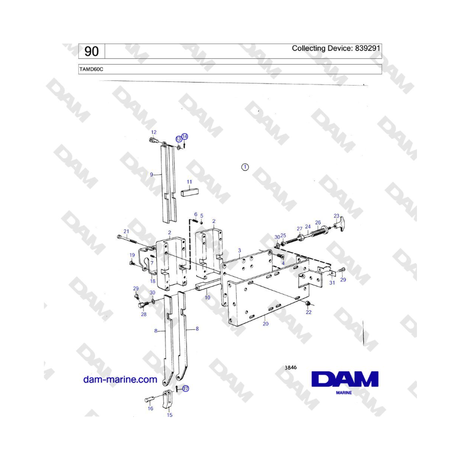 Volvo Penta TAMD60C - Dispositivo de recogida: 839290