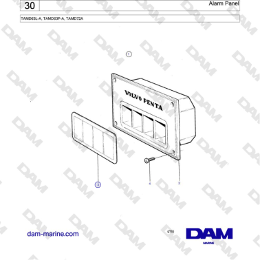 Panel de alarma Volvo Penta...