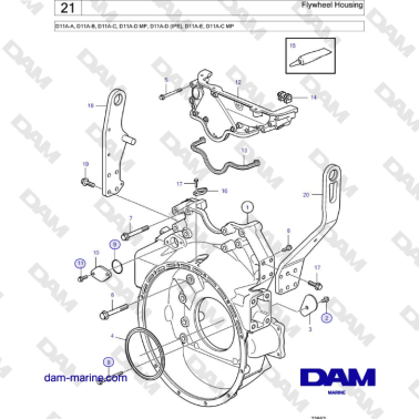 Volvo Penta D11A-A, D11A-B,...