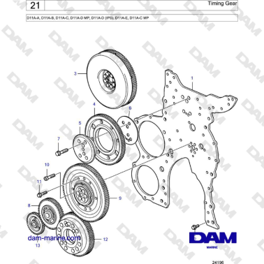 Volvo Penta D11A-A, D11A-B,...