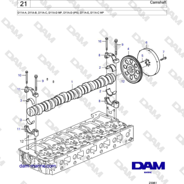 Volvo Penta D11A-A, D11A-B,...