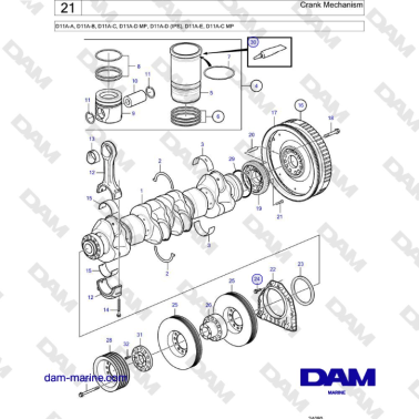 Volvo Penta D11A-A, D11A-B,...