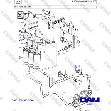 Volvo Penta D11A-D (IPS),...