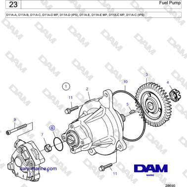 Volvo Penta D11A-A, D11A-B,...