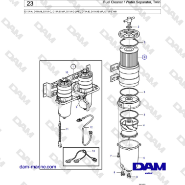 Volvo Penta D11A-A, D11A-B,...