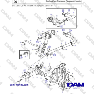 Volvo Penta D11A-A, D11A-B,...