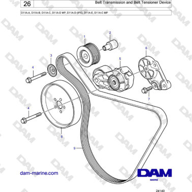 Volvo Penta D11A-A, D11A-B,...