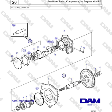 Volvo Penta D11A-D (IPS),...