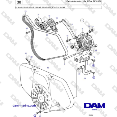 Volvo Penta D11A-A, D11A-B,...