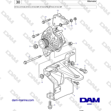 Volvo Penta D11A-A, D11A-B,...