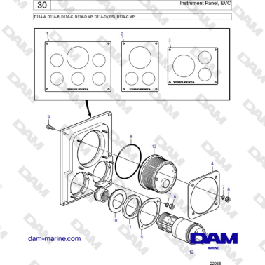 Volvo Penta D11A-A, D11A-B,...