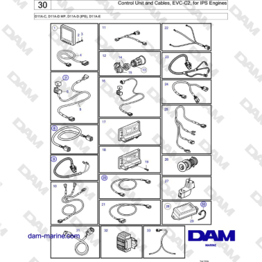 Volvo Penta D11A-C, D11A-D...