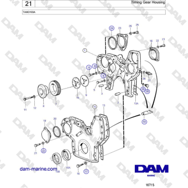 Volvo Penta TAMD103A - Caja...