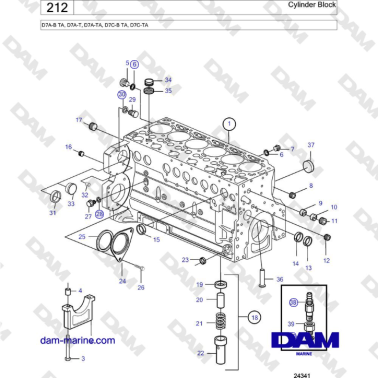 Volvo Penta D7A-B TA,...