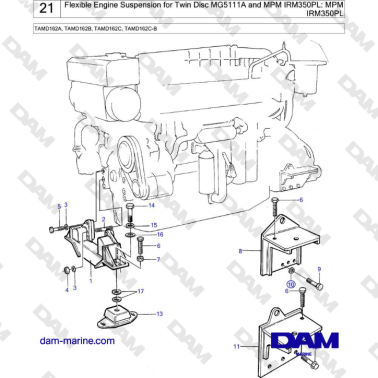 Volvo Penta TAMD162A,...
