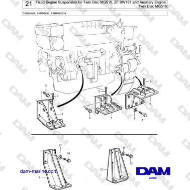 Volvo Penta TAMD162A,...