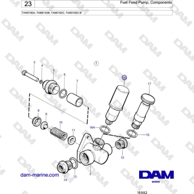 Volvo Penta TAMD162A,...