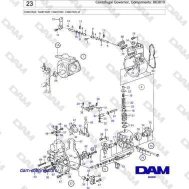 Volvo Penta TAMD162A,...
