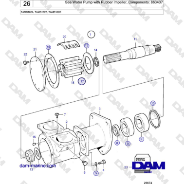 Volvo Penta TAMD162A,...