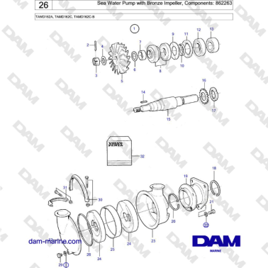 Volvo Penta TAMD162A,...