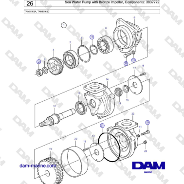 Volvo Penta TAMD162A,...