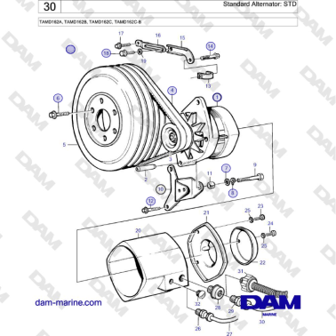 Volvo Penta TAMD162A,...