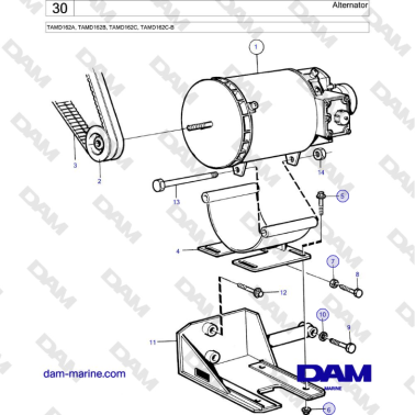 Volvo Penta TAMD162A,...