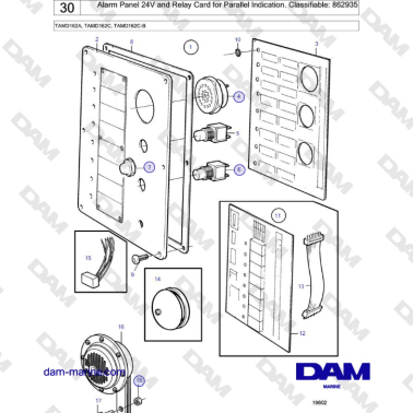 Panel de alarma Volvo Penta...