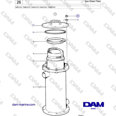 Filtro de agua de mar para...