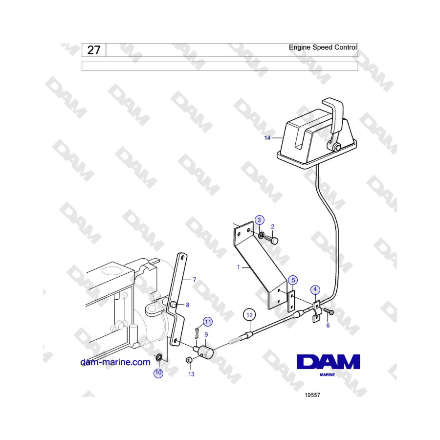 Volvo Penta TMD121C, TAMD121C, TAMD121D, TAMD122C, TAMD122D - Engine Speed Control