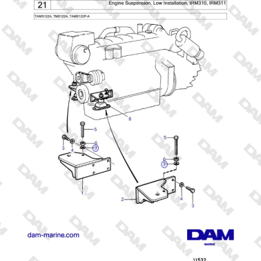 Volvo Penta TAMD122A,...