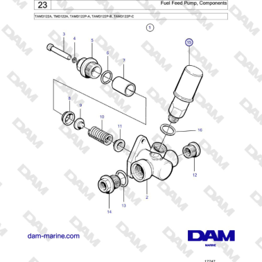 Volvo Penta TAMD122A,...