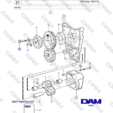 Volvo Penta TMD100C - Bomba...