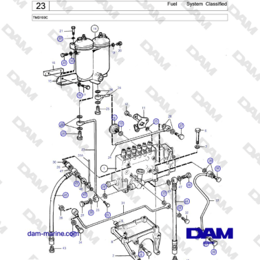 Volvo Penta TMD100C - Fuel...