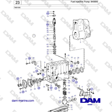 Volvo Penta TMD100C - Fuel...