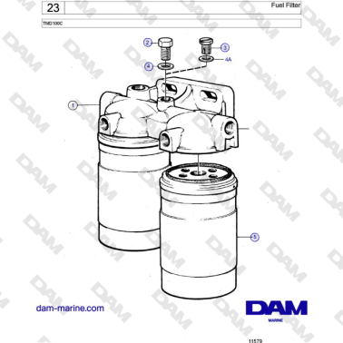 Volvo Penta TMD100C - Fuel...