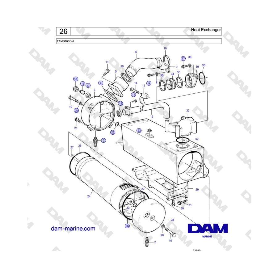 Volvo Penta TAMD165C-A - Heat Exchanger