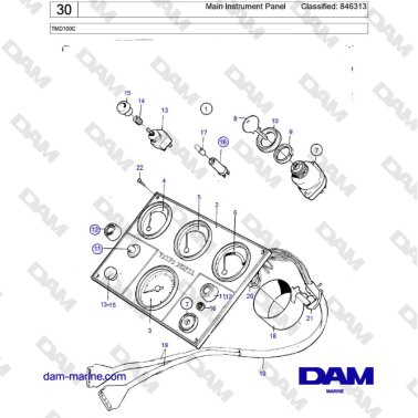 Volvo Penta TMD100C - Panel...