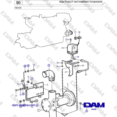 Volvo Penta TMD100C - Bomba...