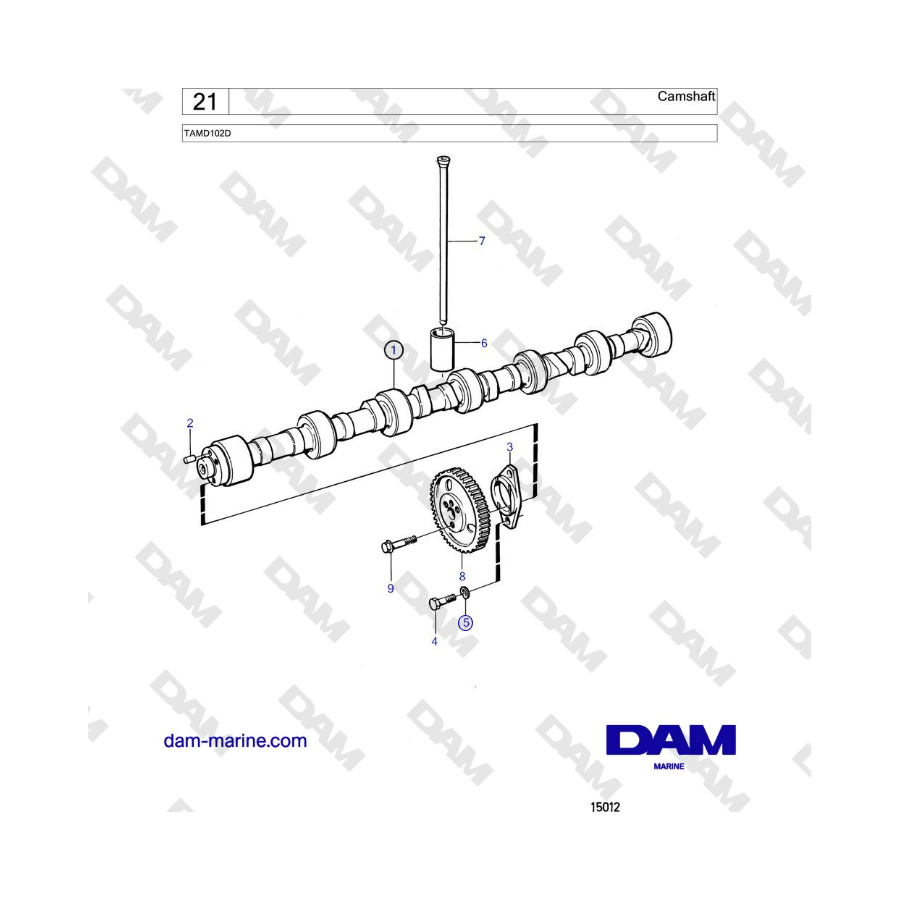Volvo Penta TAMD102D - Camshaft