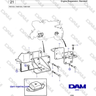 Volvo Penta TMD102A,...