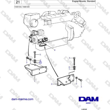 Volvo Penta TAMD102A,...