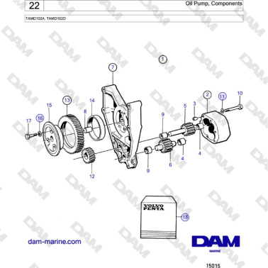 Volvo Penta TAMD102A,...