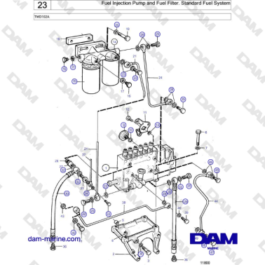 Volvo Penta TMD102A - Bomba...
