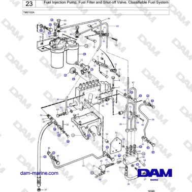 Volvo Penta TMD102A - Fuel...